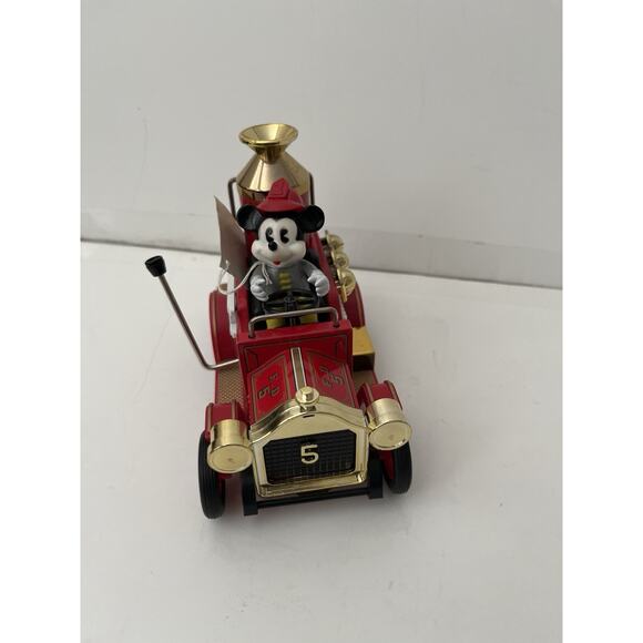 Vintage RARE Walt Disney Mickey Mouse In Old Timers Fire Truck #5 Masudaya Japan - Picture 2 of 6
